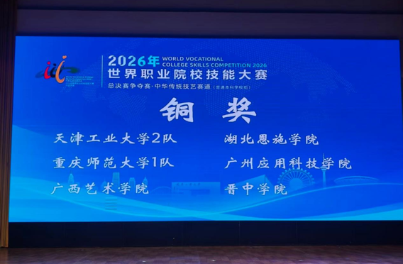 【喜报】我院民族艺术系学子在世界职业院校技能大赛获国家级铜奖